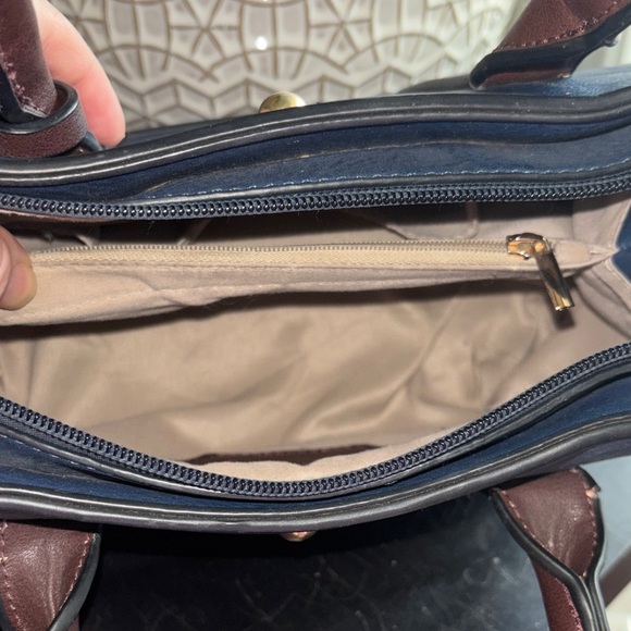 Boutique Blue/Brown Handbag - Picture 5 of 9